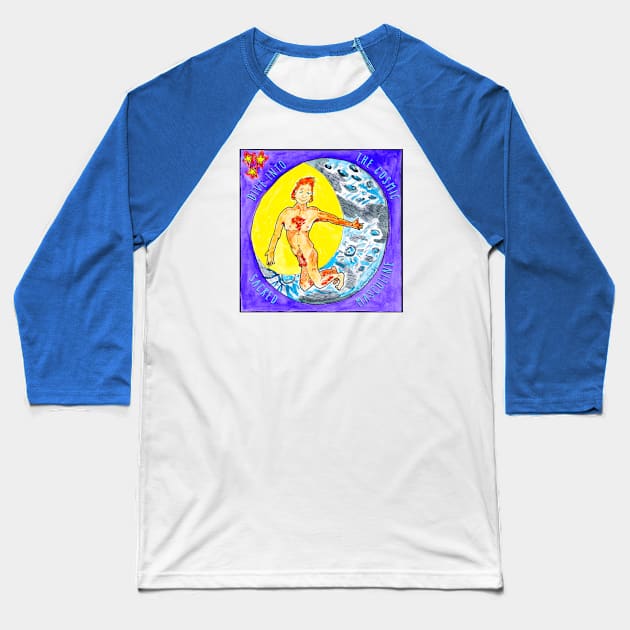 Cosmic Sacred Masculine Baseball T-Shirt by Brothers.Works